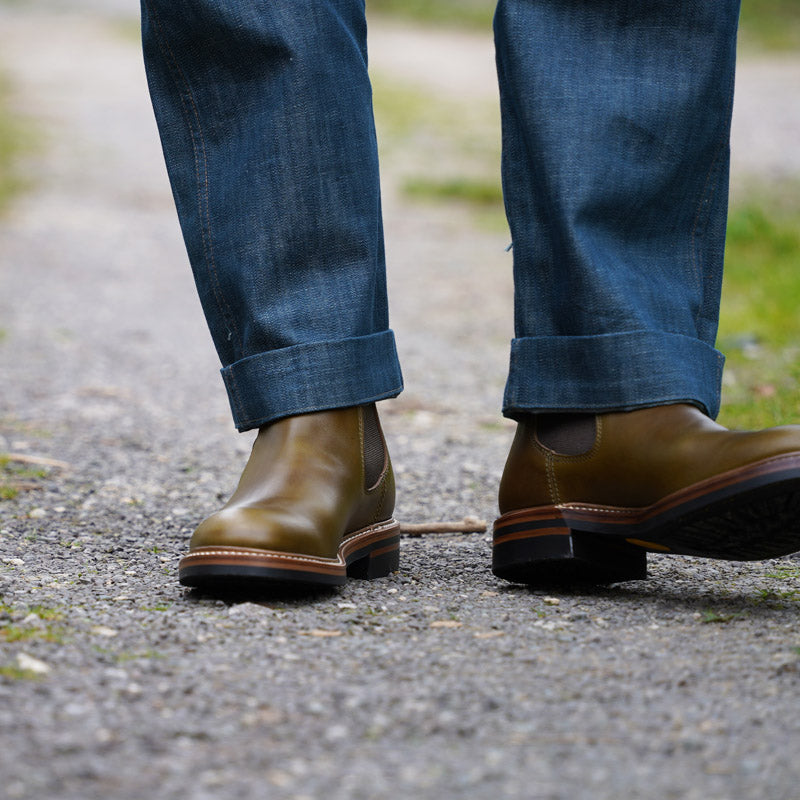 John Lofgren Chelsea Boots - Olive CXL