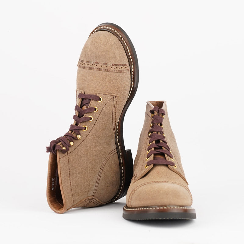 John Lofgren Combat Boots Natural Roughout