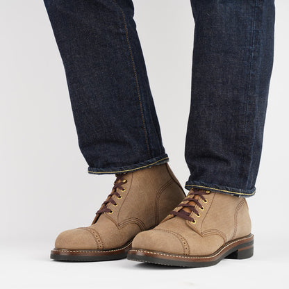 John Lofgren Combat Boots Natural Roughout