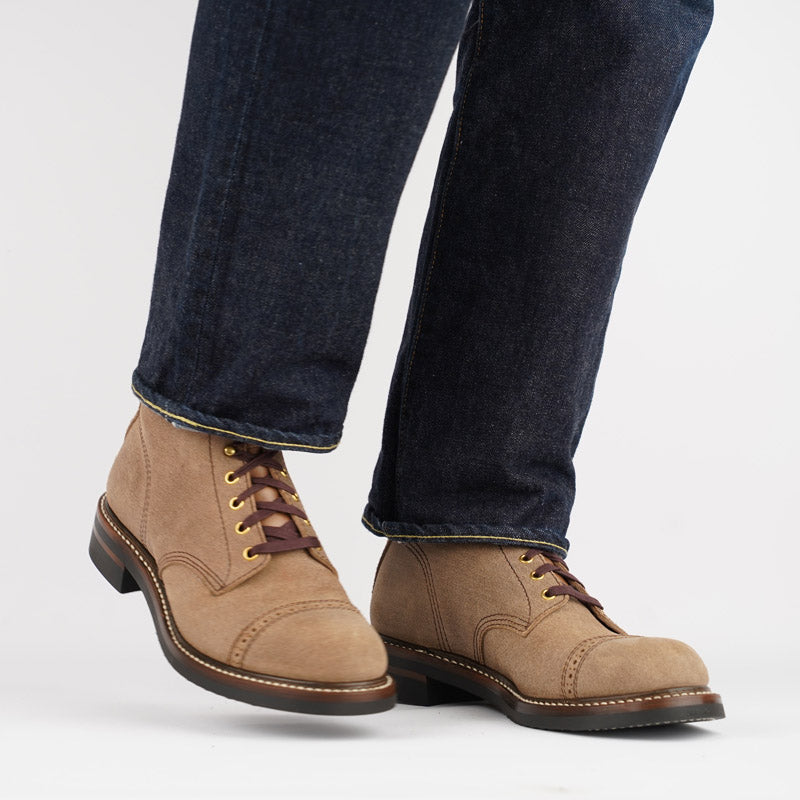 John Lofgren Combat Boots Natural Roughout