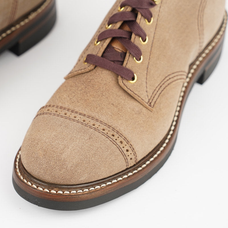 John Lofgren Combat Boots Natural Roughout