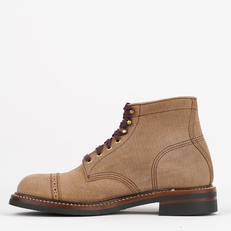 John Lofgren Combat Boots Natural Roughout