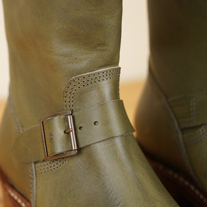 John Lofgren Engineer Boots - Grigio Badalassi Leather