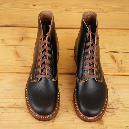 M-43 Service Boots - Dark Brown Waxed Flesh