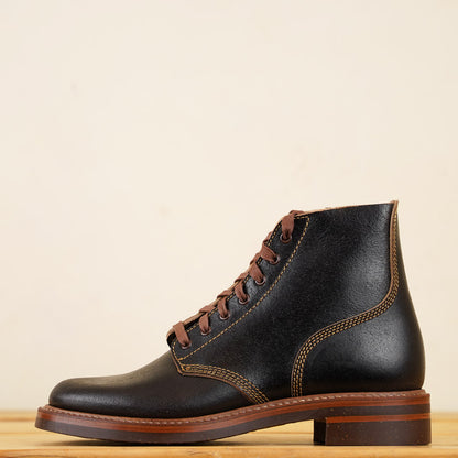 M-43 Service Boots - Dark Brown Waxed Flesh