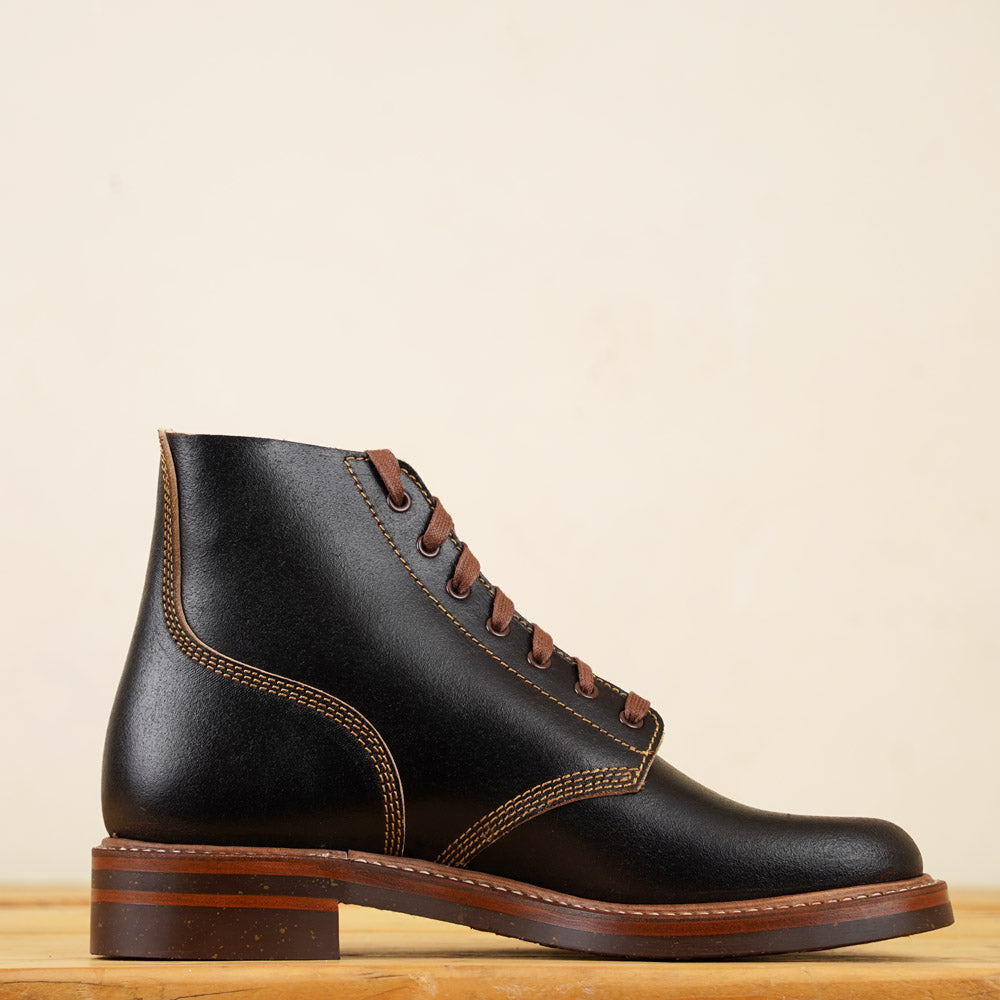 M-43 Service Boots - Dark Brown Waxed Flesh