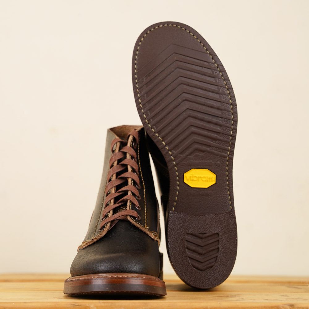 M-43 Service Boots - Dark Brown Waxed Flesh