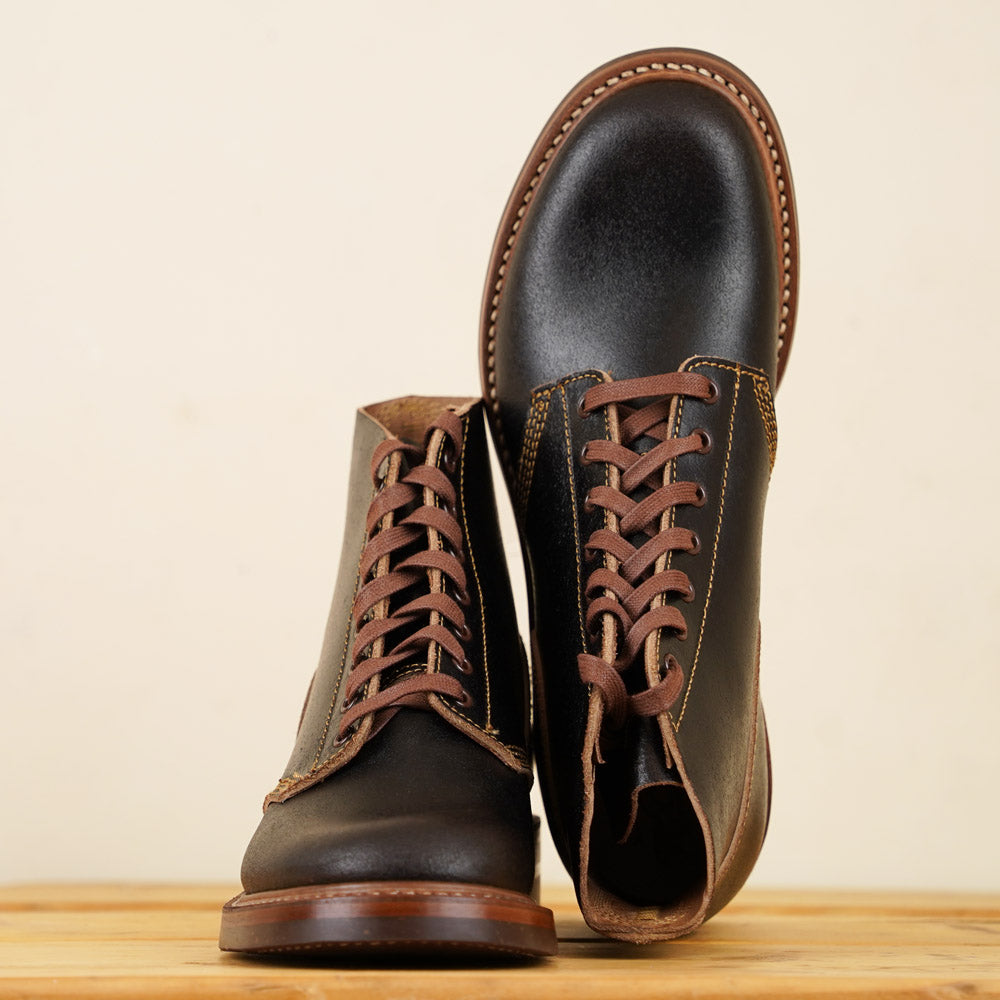 M-43 Service Boots - Dark Brown Waxed Flesh