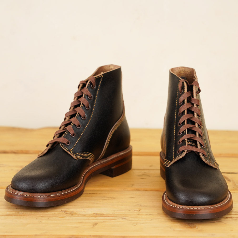 M-43 Service Boots - Dark Brown Waxed Flesh