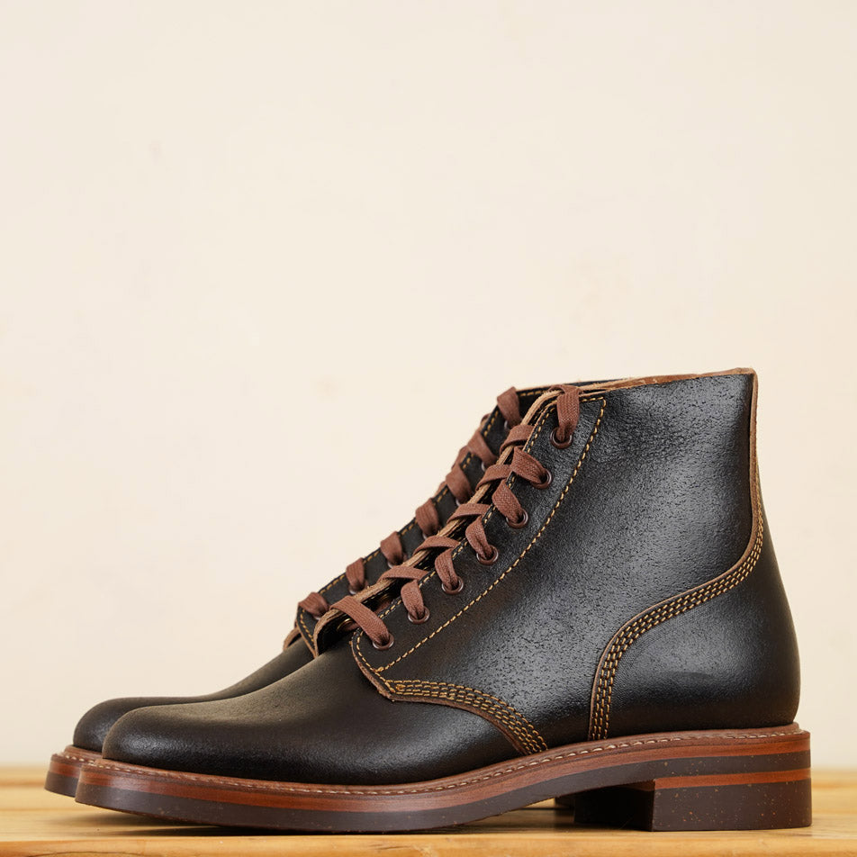 M-43 Service Boots - Dark Brown Waxed Flesh