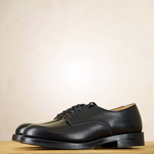 John Lofgren USN Low Quarter Shoes - Black French Calfskin