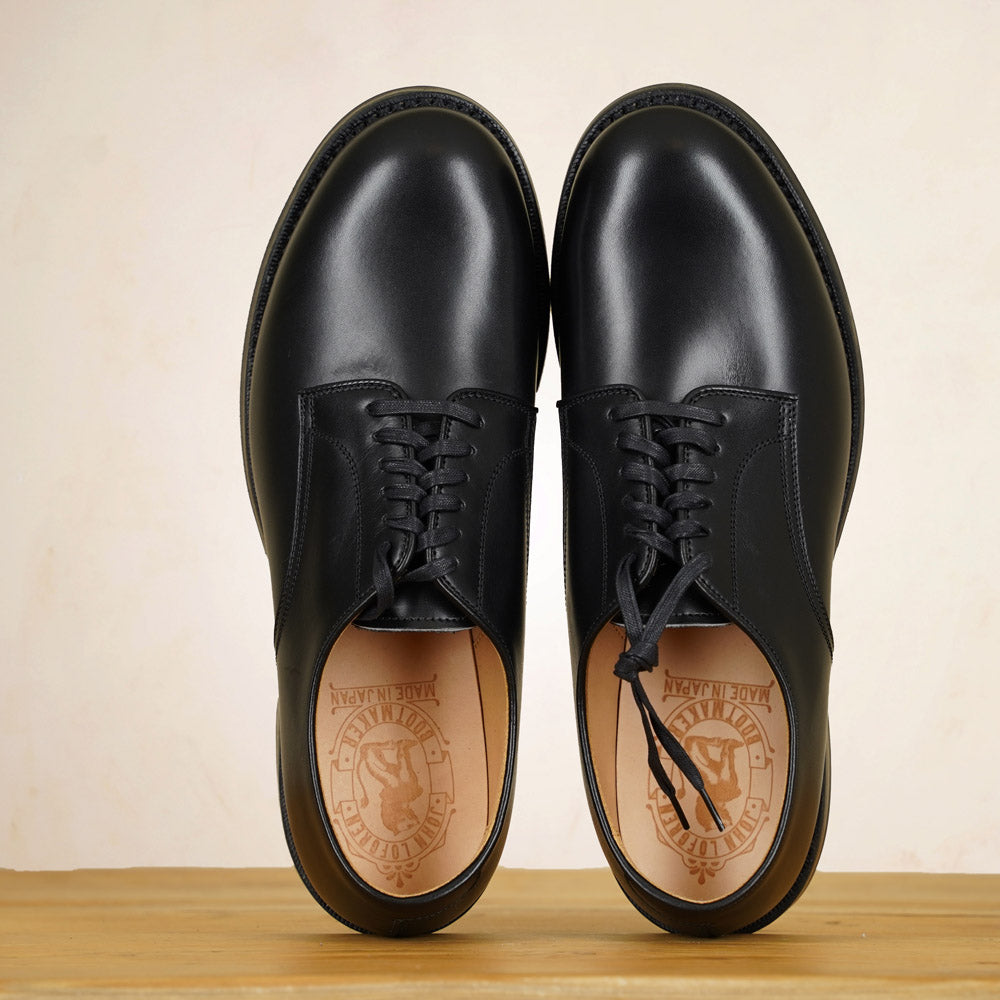 John Lofgren USN Low Quarter Shoes - Black French Calfskin