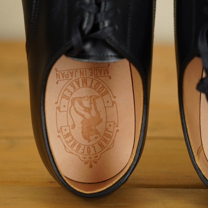 John Lofgren USN Low Quarter Shoes - Black French Calfskin