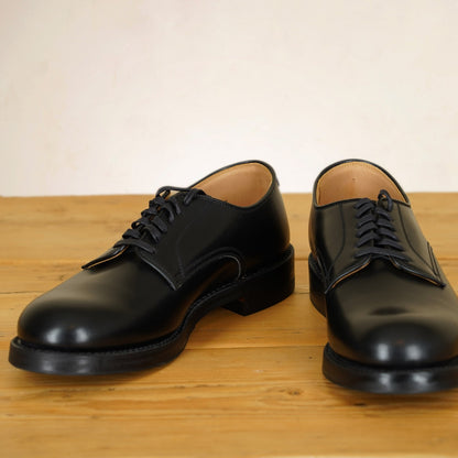 John Lofgren USN Low Quarter Shoes - Black French Calfskin