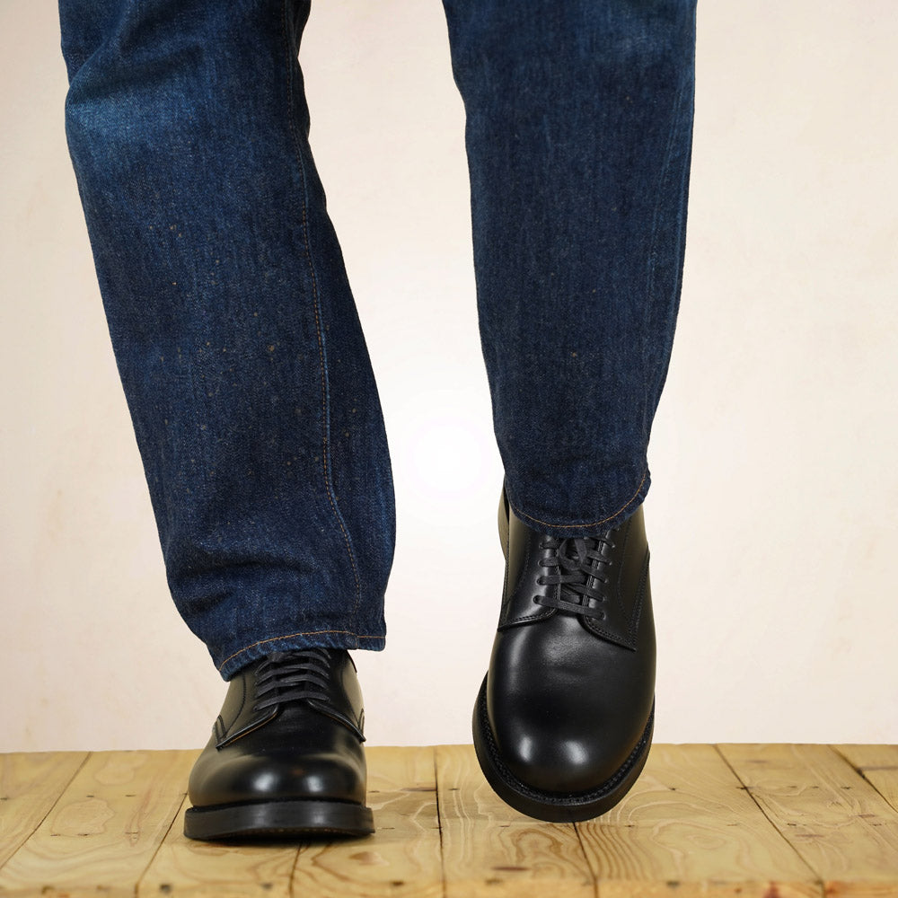 John Lofgren USN Low Quarter Shoes - Black French Calfskin