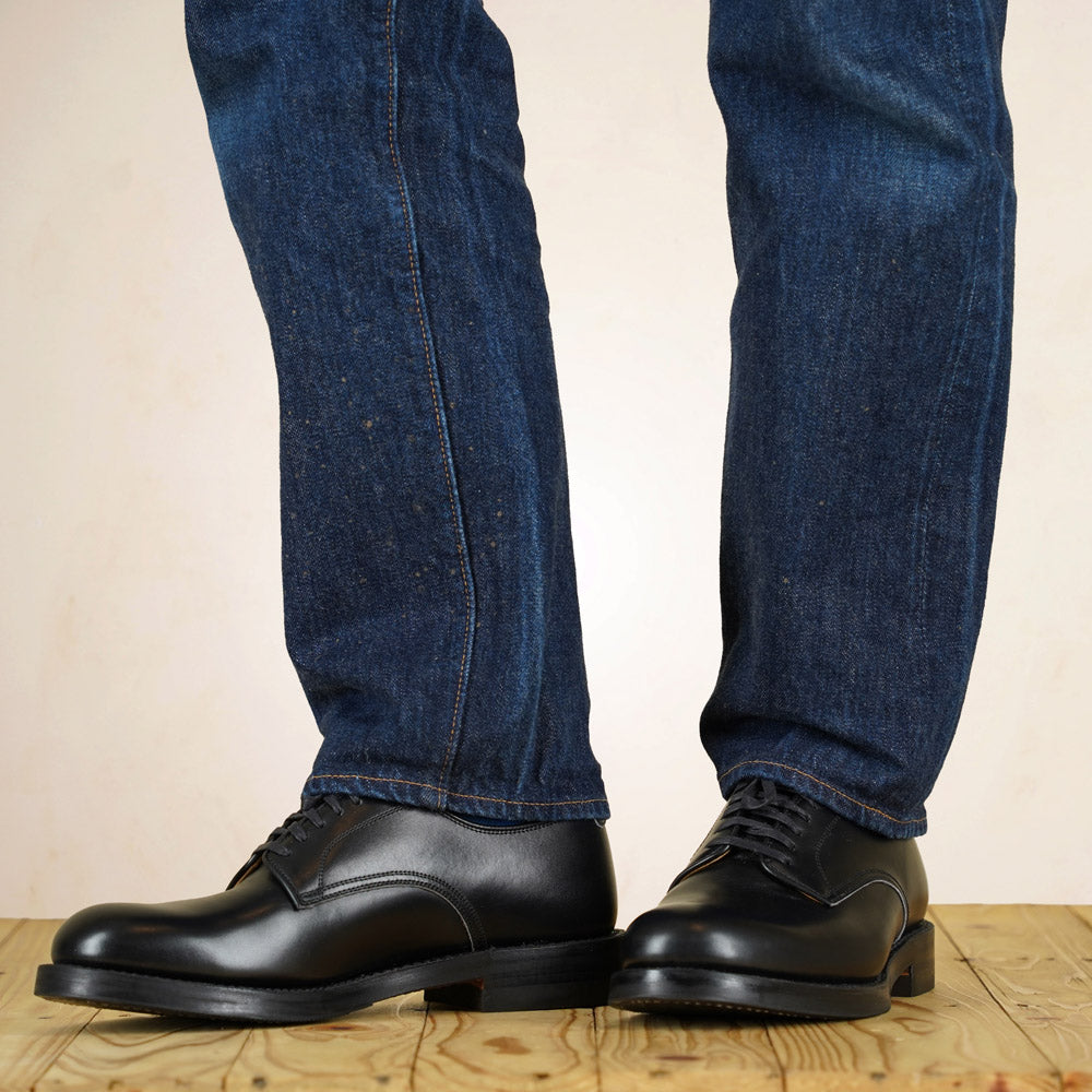 John Lofgren USN Low Quarter Shoes - Black French Calfskin