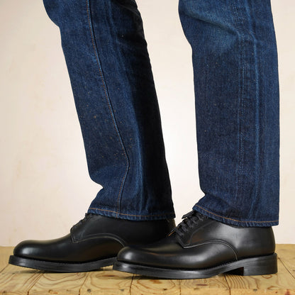 John Lofgren USN Low Quarter Shoes - Black French Calfskin