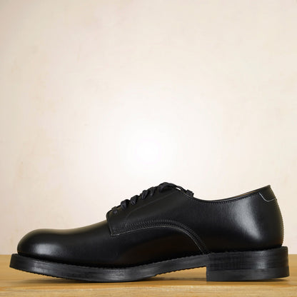 John Lofgren USN Low Quarter Shoes - Black French Calfskin