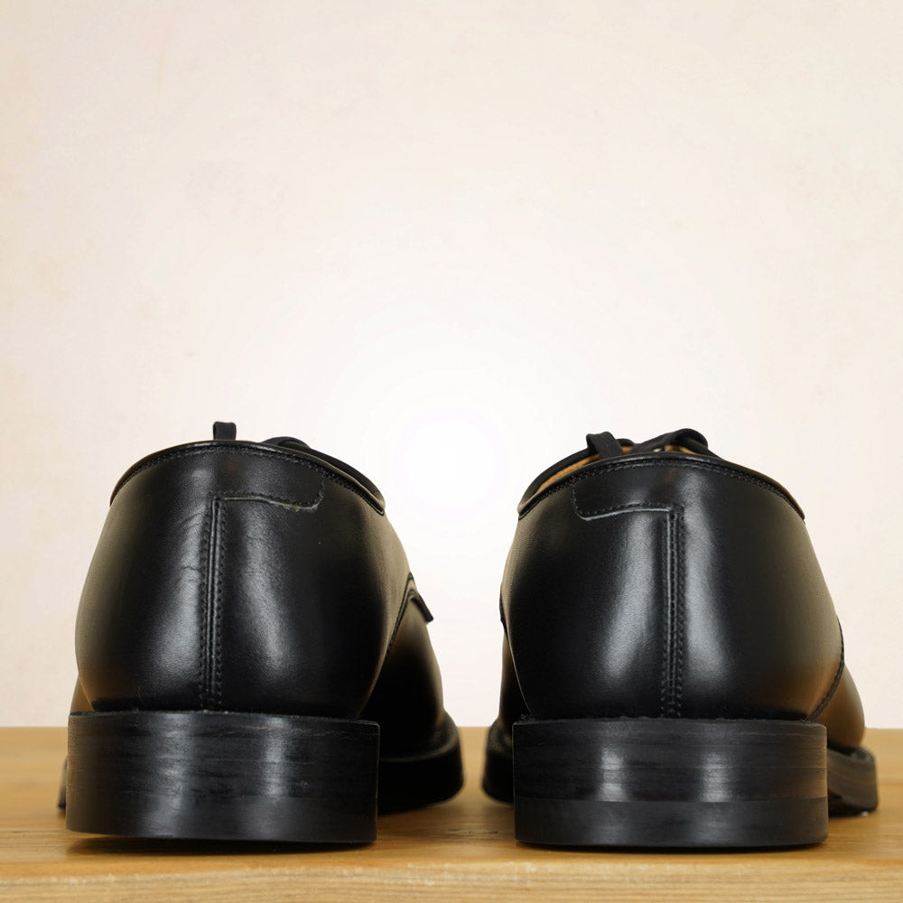 John Lofgren USN Low Quarter Shoes - Black French Calfskin