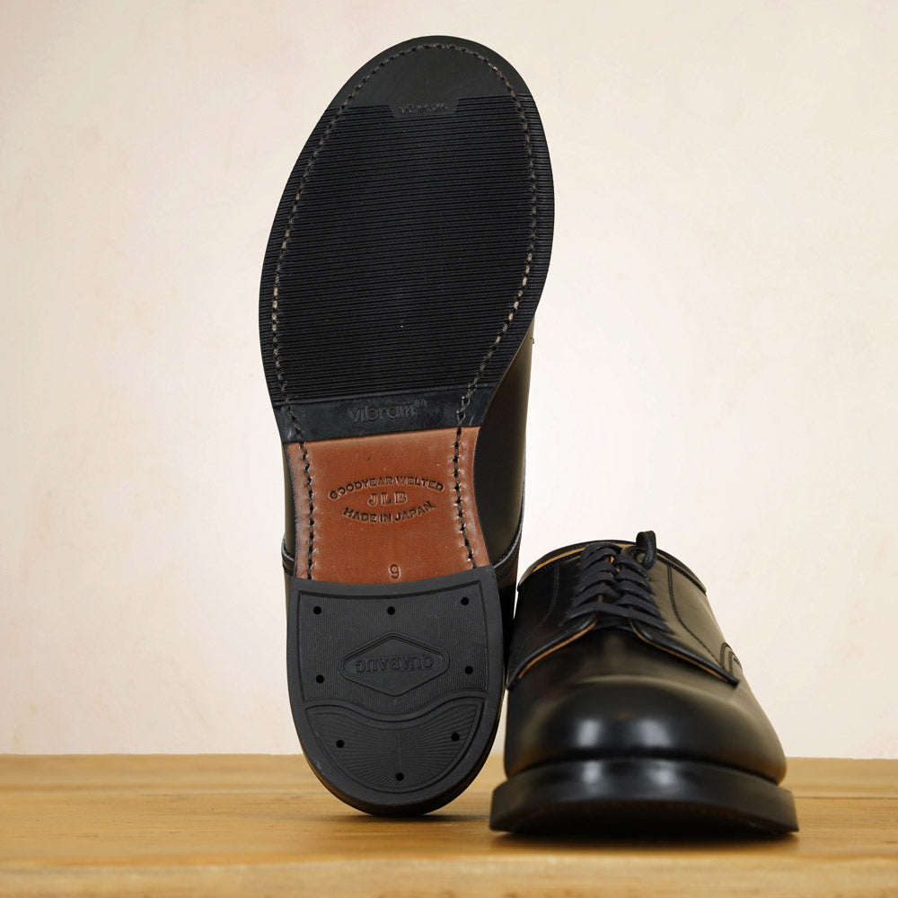 John Lofgren USN Low Quarter Shoes - Black French Calfskin
