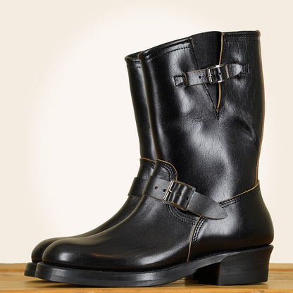 John Lofgren Engineer Boots - Shinki Horsebutt Black