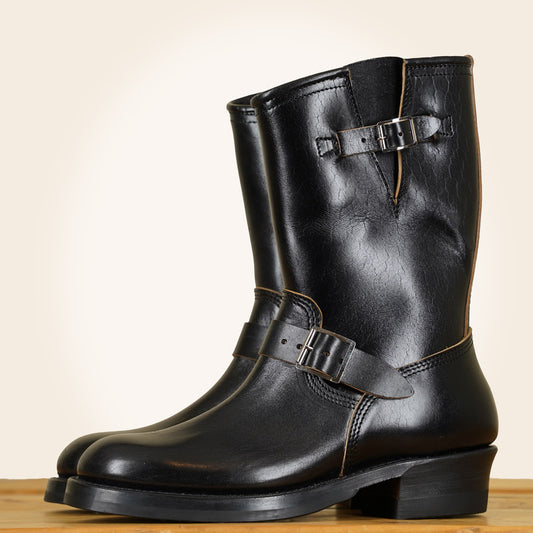 John Lofgren Engineer Boots - Shinki Horsebutt Black