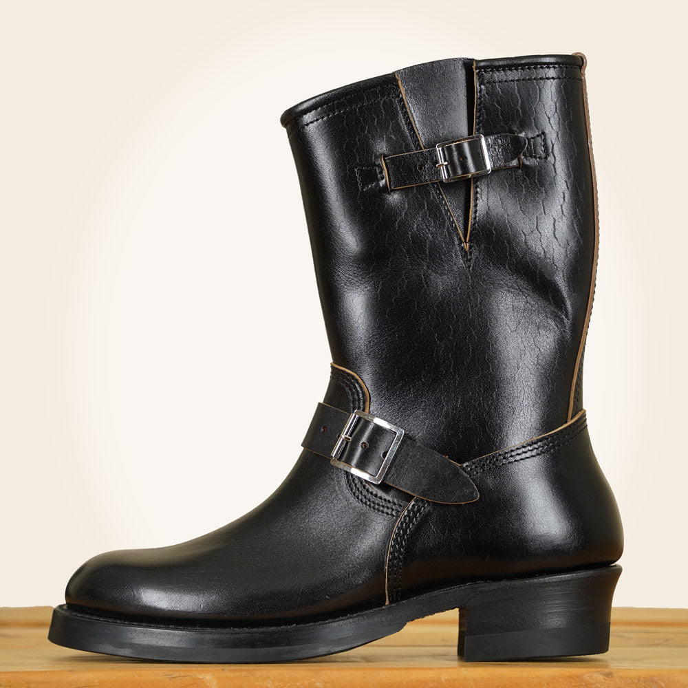 John Lofgren Engineer Boots - Shinki Horsebutt Black