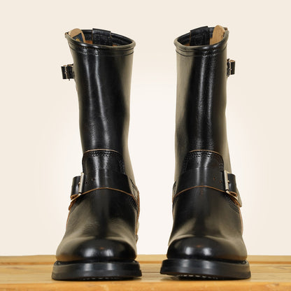 John Lofgren Engineer Boots - Shinki Horsebutt Black