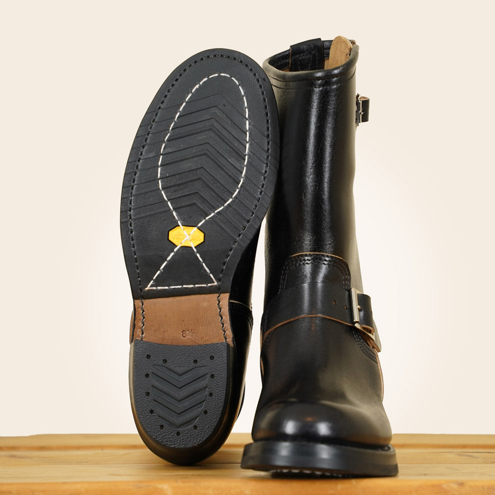 John Lofgren Engineer Boots - Shinki Horsebutt Black