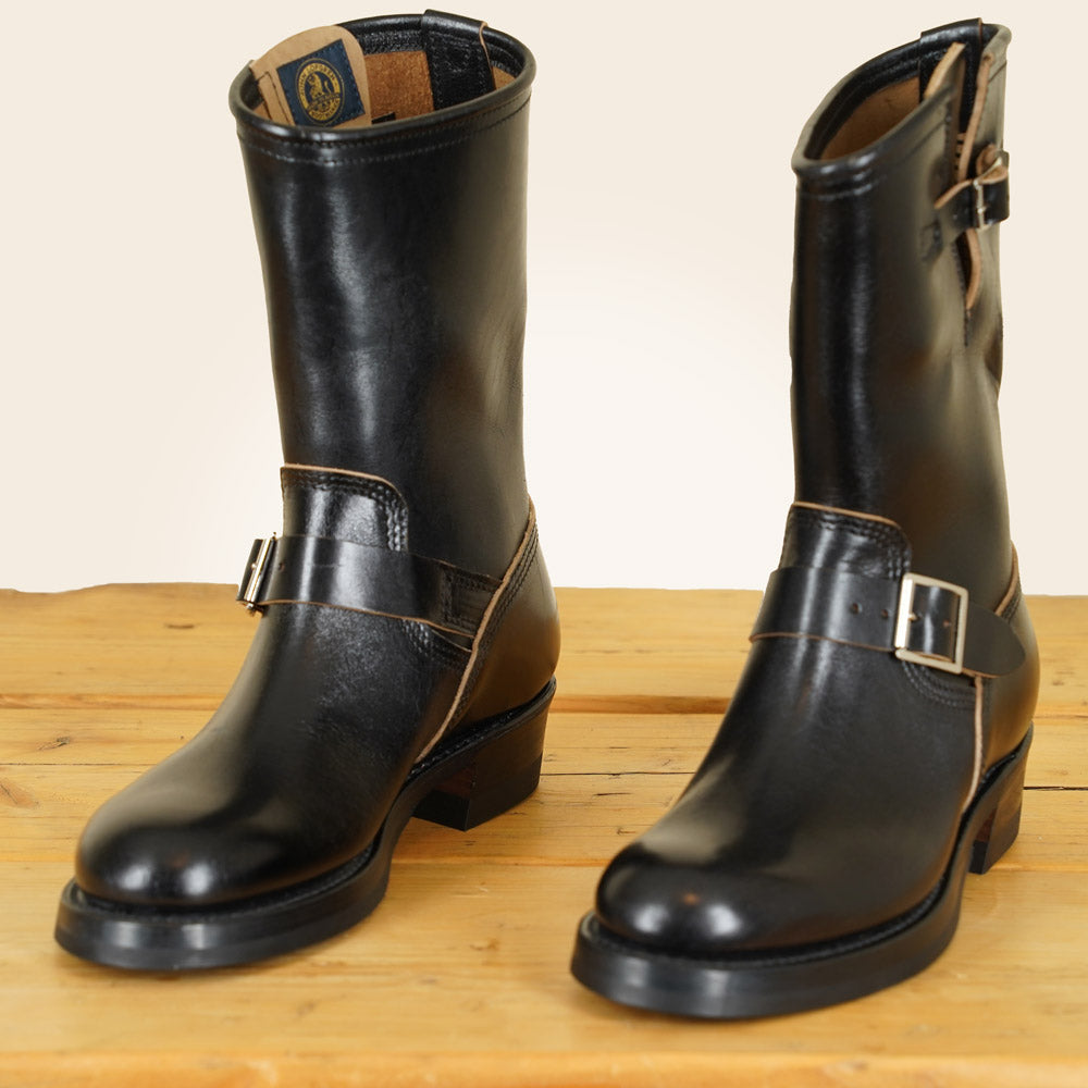 John Lofgren Engineer Boots - Shinki Horsebutt Black