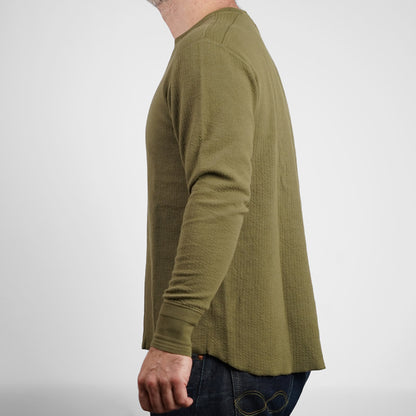 Loop & Weft DOUBLE FACE JACQUARD KNIT CREWNECK