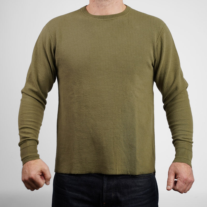 Loop & Weft DOUBLE FACE JACQUARD KNIT CREWNECK