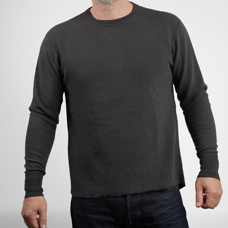 Loop & Weft DOUBLE FACE JACQUARD KNIT CREWNECK