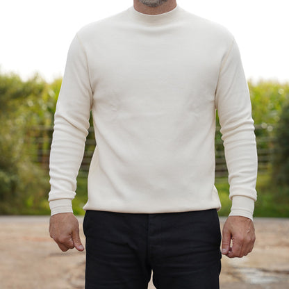 Loop & Weft Mock Neck Ivory