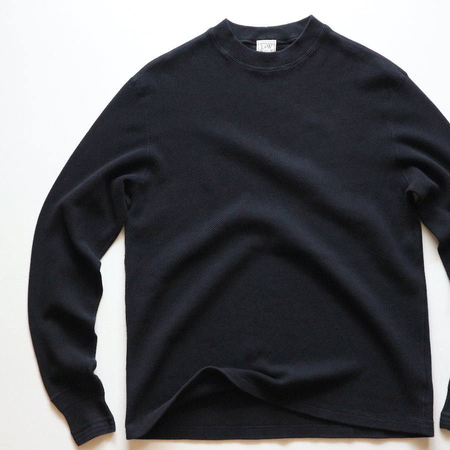 Loop & Weft Thermal Mock Neck - Black