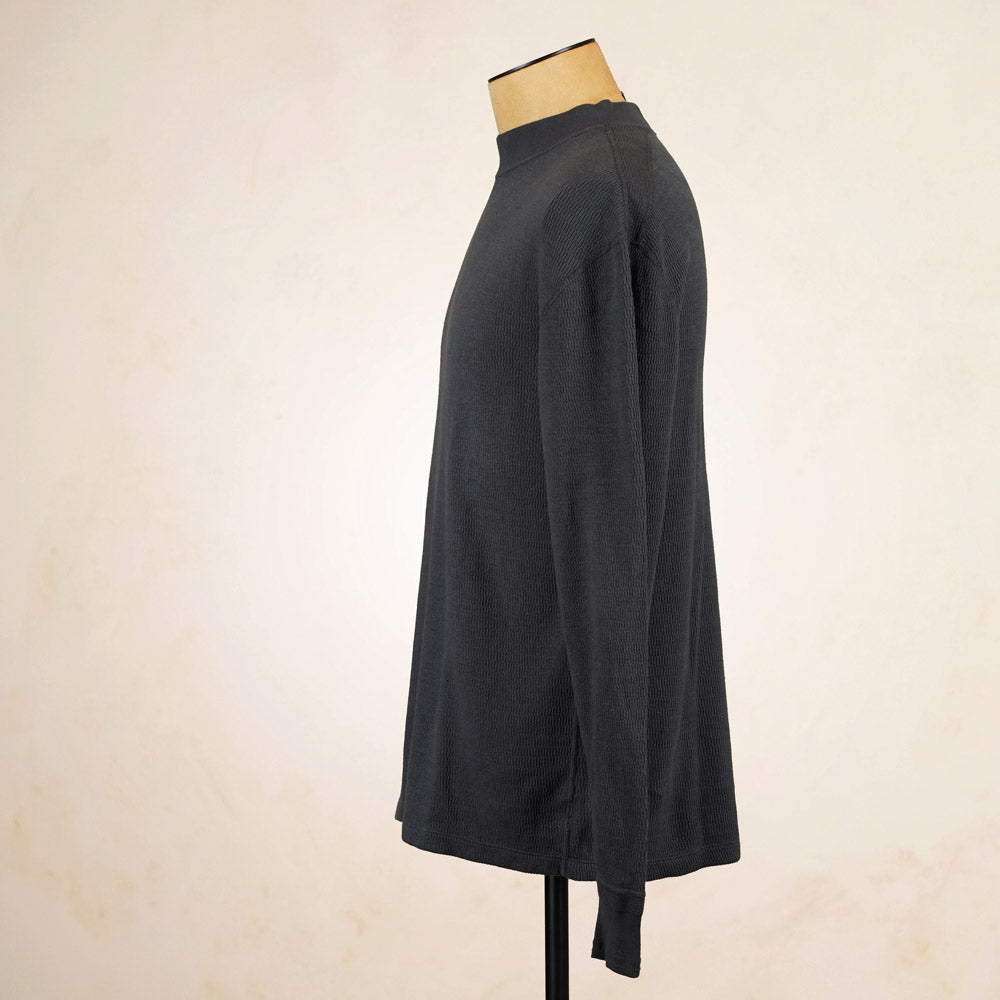 Loop & Weft Thermal Mock Neck LRC1123 - Antique Black