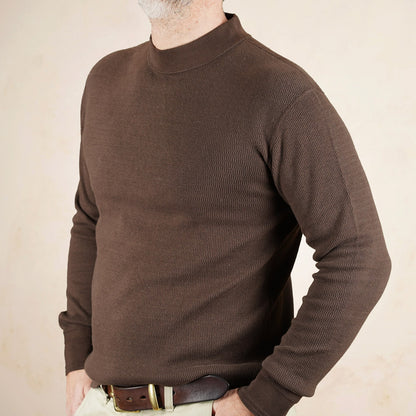 Loop & Weft Thermal Mock Neck LRC1123 - Antique Black