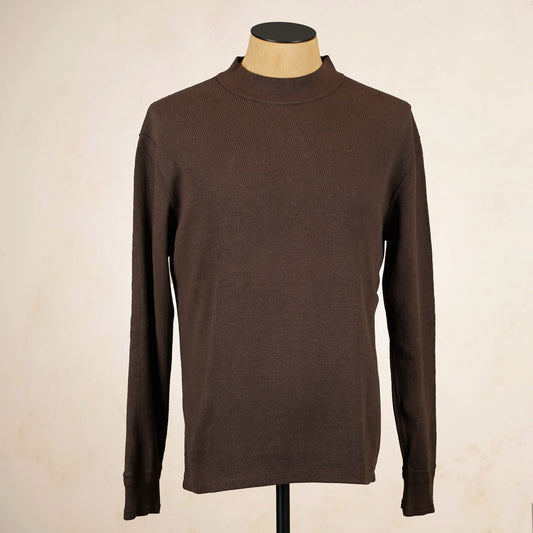 Loop & Weft Thermal Mock Neck LRC1123 - Brown