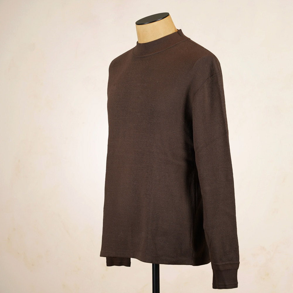 Loop & Weft Thermal Mock Neck LRC1123 - Brown