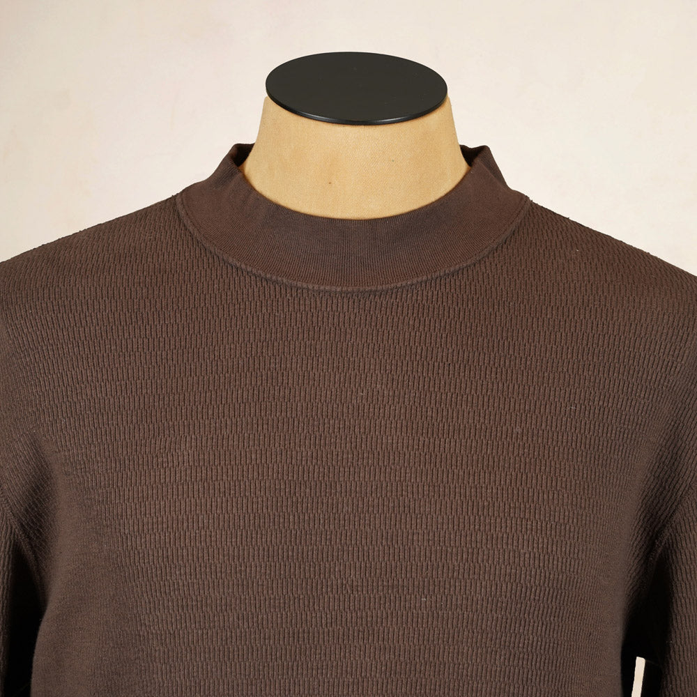 Loop & Weft Thermal Mock Neck LRC1123 - Brown