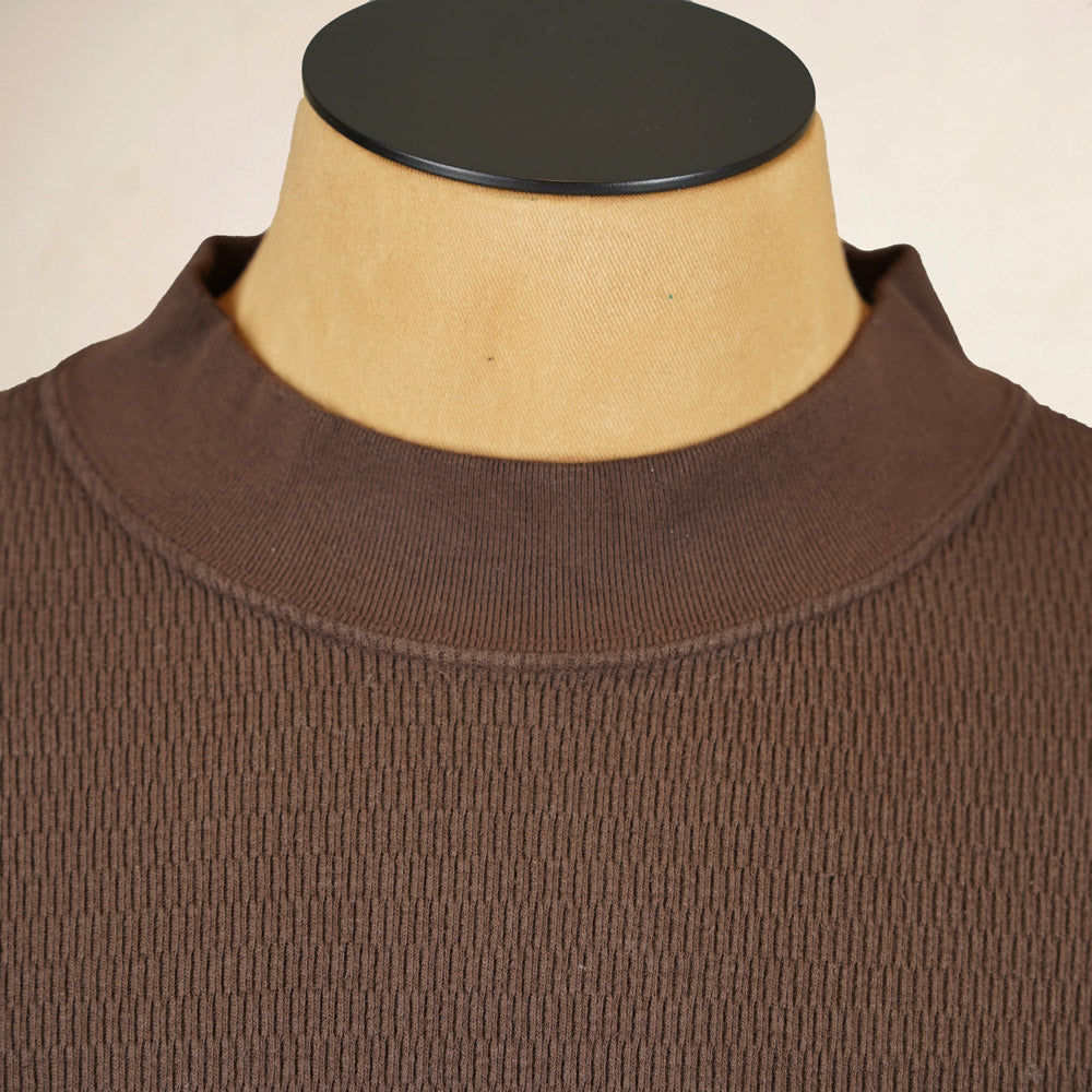 Loop & Weft Thermal Mock Neck LRC1123 - Brown
