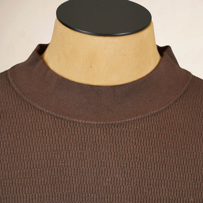 Loop & Weft Thermal Mock Neck LRC1123 - Brown