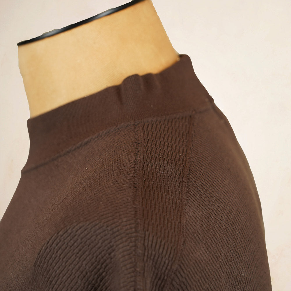 Loop & Weft Thermal Mock Neck LRC1123 - Brown