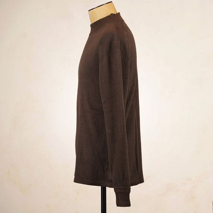 Loop & Weft Thermal Mock Neck LRC1123 - Brown