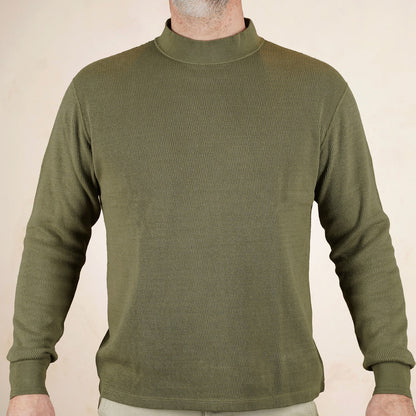 Loop & Weft Thermal Mock Neck LRC1123 - Olive