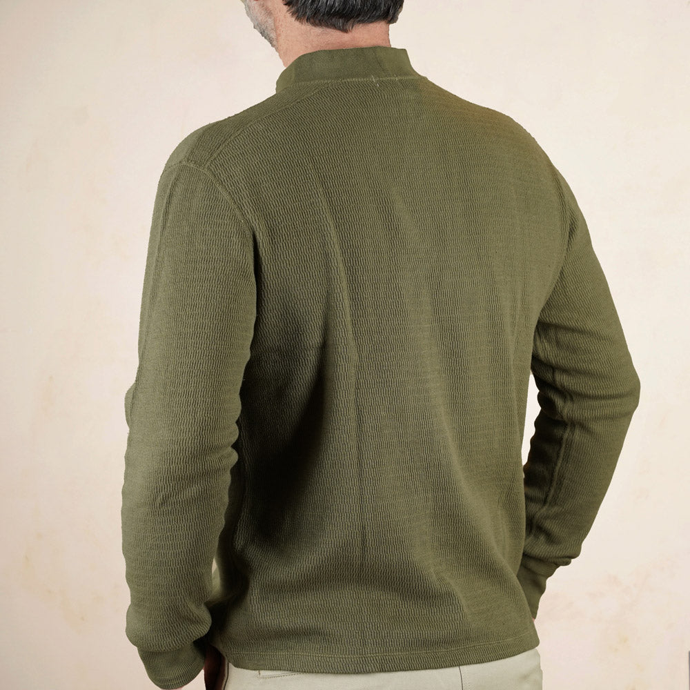 Loop & Weft Thermal Mock Neck LRC1123 - Olive