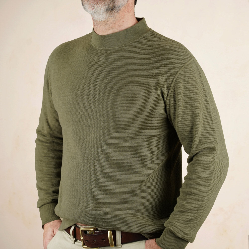 Loop & Weft Thermal Mock Neck LRC1123 - Olive