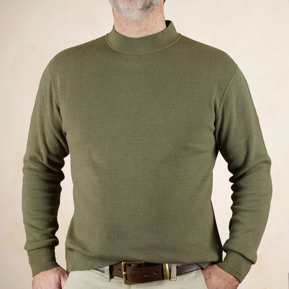 Loop & Weft Thermal Mock Neck LRC1123 - Antique Black