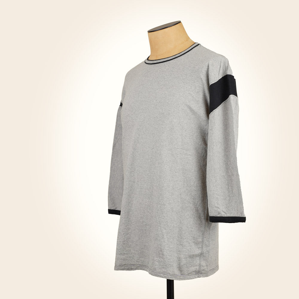 SUPIMA COTTON CLASSIC 3/4 SLEEVE CREW - 2 Tone Vintage Grey LRC1117