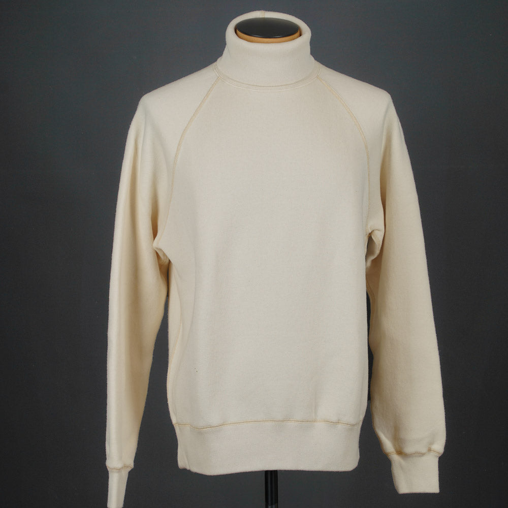 Loop & Weft Roll Neck Sweatshirt LCS1006 - Ivory